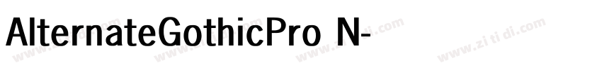 AlternateGothicPro N字体转换